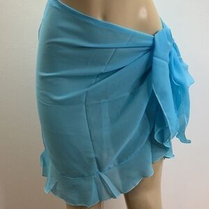 Zuliana light blue beach cover up/sarong Made in USA New With Tags